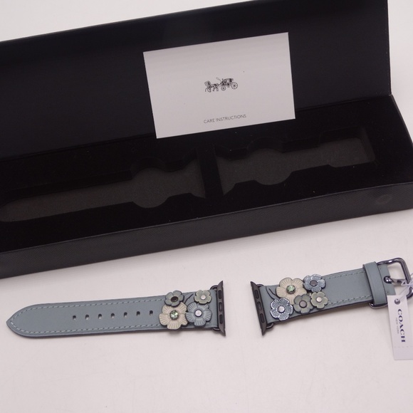 Coach Apple Watch Strap 38mm Tearose Band - Sage - Picture 3 of 3